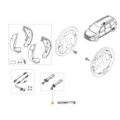 Kit reglare saboti frana tambur spate Dacia Lodgy / Dokker / Duster / Logan II – 442089777R.