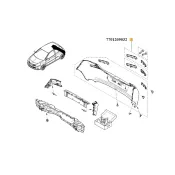 Set bandouri pentru bara spate fara senzori de parcare 7701209032 Renault