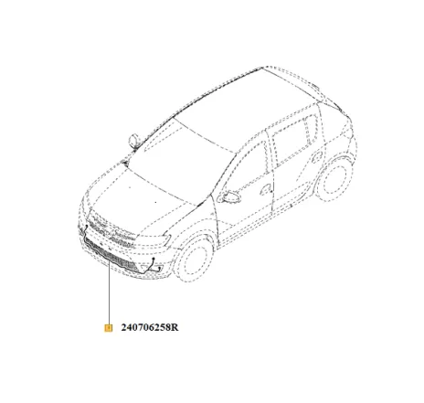 Cablaj proiectoare Logan II Renault 240706258r
