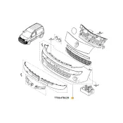 Bara fata Renault Kangoo II (cu locas proiectoare) 7701478129