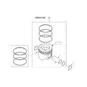 Colectie piston Dacia Loganclasa l (cu segmenti) Renault 120a16332r