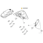 Semnalizator spate dreapta Symbol Renault 8200700047