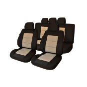 Set huse scaun premium lux negru-bej umb3