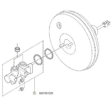 Pompa frana centrala Dacia Logan/Dacia Sandero Renault 6001551029