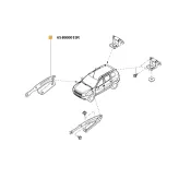 Balama capota fata dreapta Duster Renault 654000015r