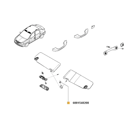 Antretoaza plastic log/sand Renault 6001548208
