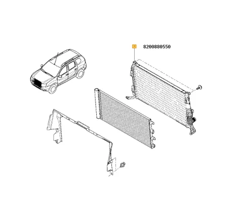 Radiator racire Duster 1.5 (euro 5) Renault 8200880550
