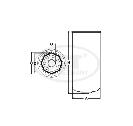 Butuc tambur frana echipat Dacia Logan fara abs 432003429R Renault