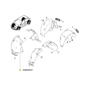 Carenaj fata dreapta Clio Renault 8200289937