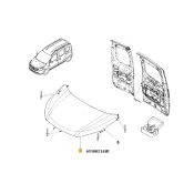 Capota fata Dacia Dokker/Dacia Lodgy Renault 651002144r