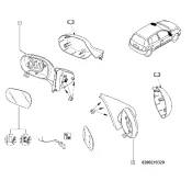 Retrovizor ext. dreapta Clio ii/Symbol 1998-2008 Renault 8200219320