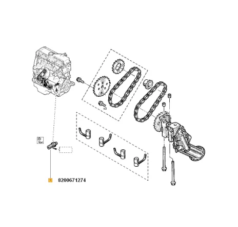 Senzor presiune ulei Dacia Logan / Sandero 1.4/1.6 6001548045 Renault