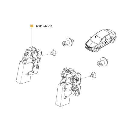Broasca electrica fata dreapta log Renault 6001547511