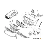 Set suporti bara fata Renault Fluence 622217286r