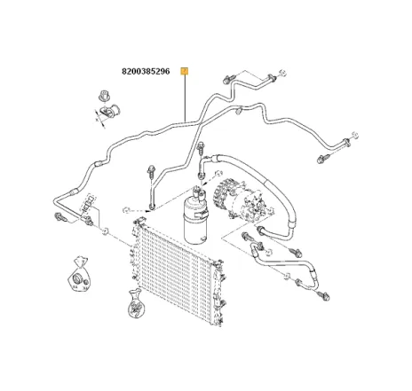 Conducta clima Renault 8200385296