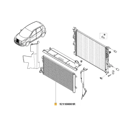 Radiator AC Renault Megane III / Scenic III 921100001R Renault