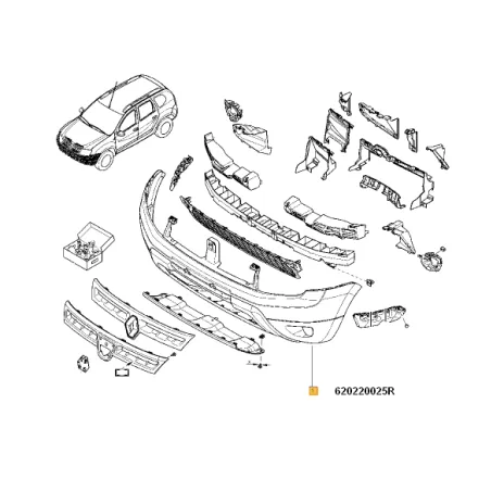 Bara fata Dacia Duster 620220025R Renault