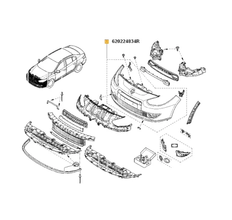 Bara fata Renault Fluence 620224834R