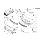 Suport praguri Clio iii Renault 8200289844