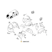 Carenaj roata fata stanga spre fata Renault 8200415285