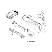 Suport bara spate stanga Renault Clio iii 8200290037