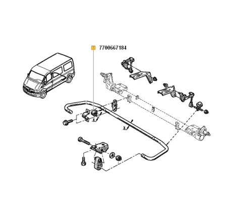 Bucsa bara stabilizatoare Renault 7700667184