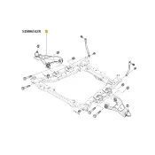 Brat suspensie. inf. dreapta echipat Duster Renault 545000138r