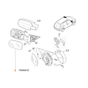 Sticla oglinda stanga Megane/Clio ii Renault 7701054752