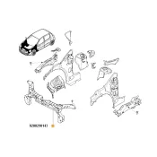 Masca fata Renault Clio III 8200290143
