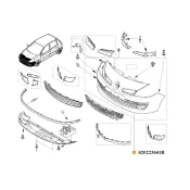 Bara fata Renault Clio III 620223641R