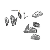 Geam oglinda dreapta Renault 7701040255