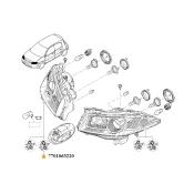 Far dreapta Renault Megane II 260103726R