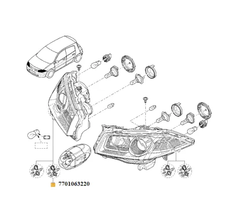Far dreapta Renault Megane II 260103726R