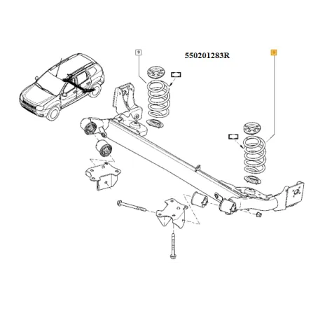Arc spate Dacia Duster 4x2 550201283R Renault