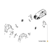 Carenaj roata spate stanga Dacia Dokker Renault 767491755r