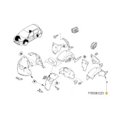 Clips mentinere carenaj Megane ii Renault 7703081223