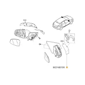Capac oglinda dreapta grunduit Renault Megane iii 963740075r