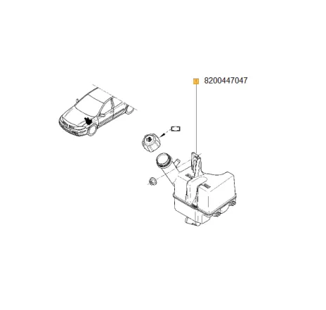Vas de expansiune Renault 8200447047