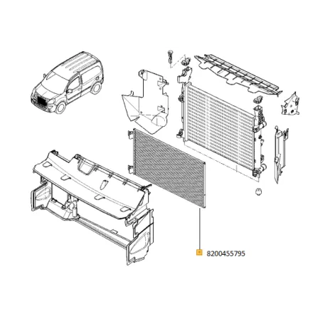 Radiator ac Renault Kangoo 8200455795