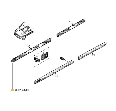 Ornament Kangoo ii Renault 808204020r