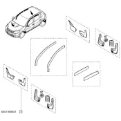 Aparatori noroi fata Dacia Logan Facelift 6001998601 Renault